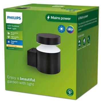 Philips - LED vägglampa för utomhusbruk LAVEN LED/6W/230V 2700K IP44