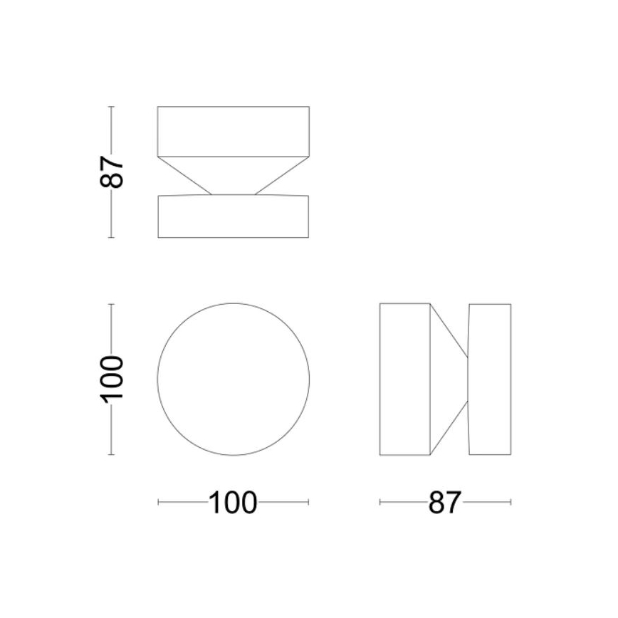 Philips - LED vägglampa för utomhusbruk LAVEN LED/6W/230V 2700K IP44