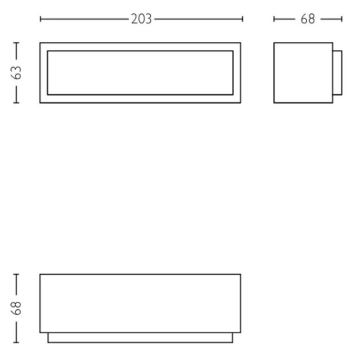 Philips - LED vägglampa för utomhusbruk STRATOSPHERE LED/3,8W/230V 2700K IP44