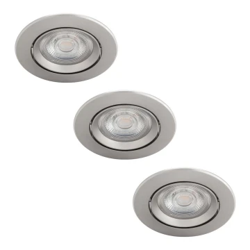 Philips - SET 3x LED Dimbar infälld belysning DIVE LED/5W/230V 2700K