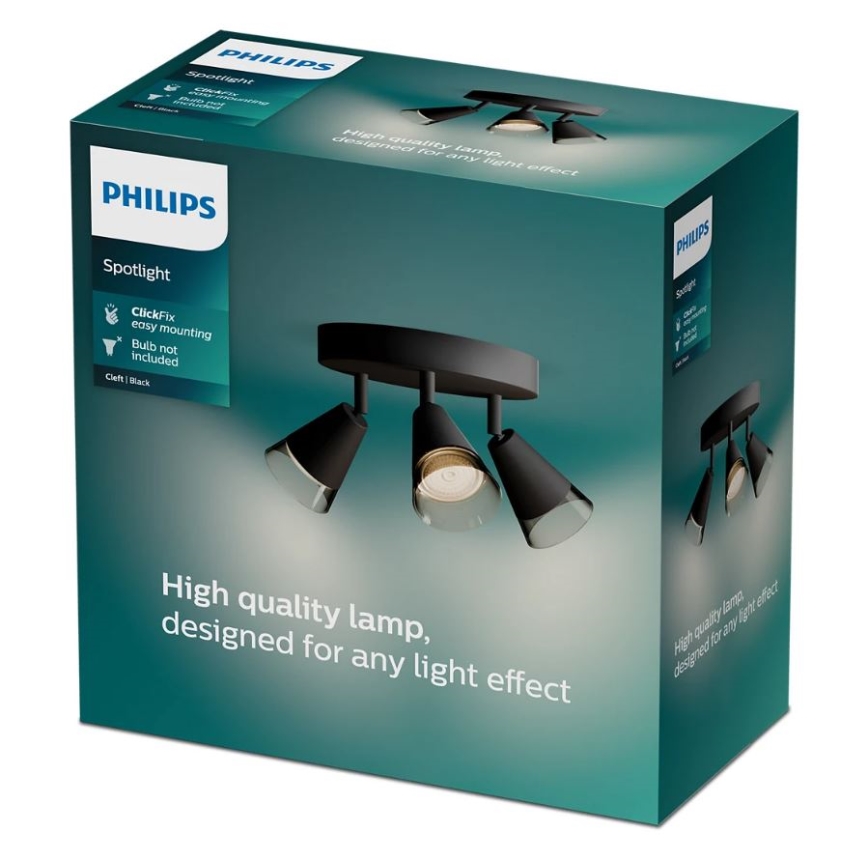 Philips - Spotlight CLEFT 3xGU10/5W/230V