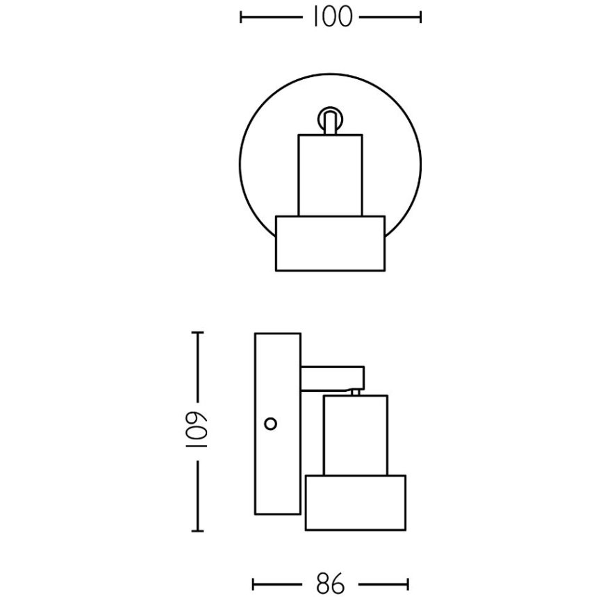 Philips - Spotlight CONDUIT 1xGU10/5W/230V svart/mässing