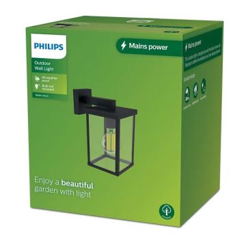 Philips - Vägglampa för utomhusbruk BELLINI 1xE27/25W/230V IP44