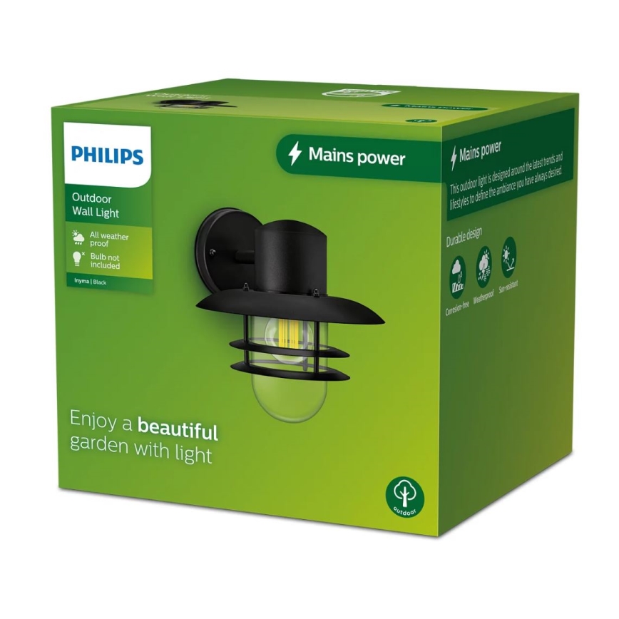 Philips - Vägglampa för utomhusbruk INYMA 1xE27/25W/230V IP44