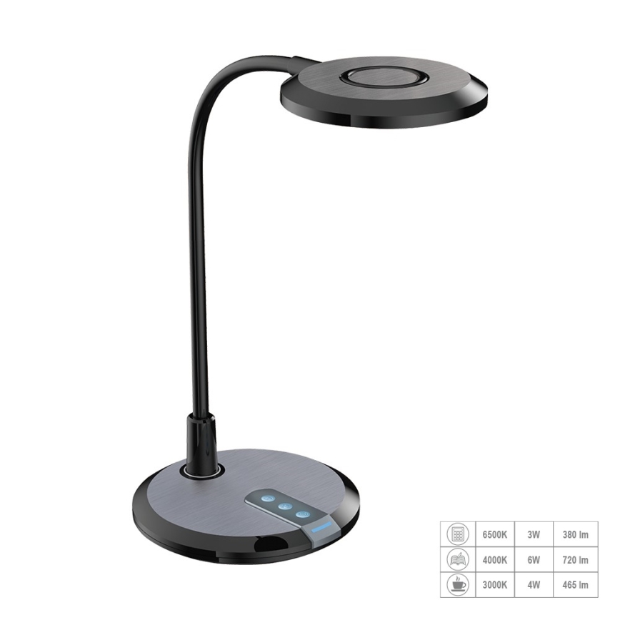 Prezent 31219 - LED Ljusreglerad beröring flexible bordslampa PIXIE LED/7W/230V 3000-6500K