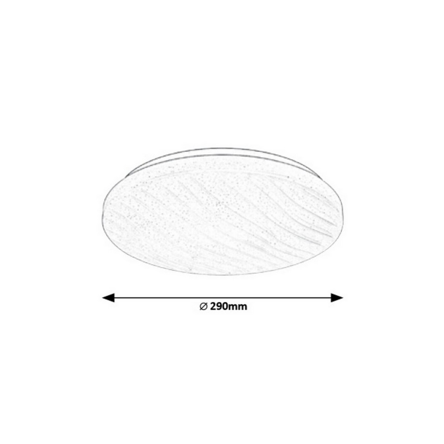 Rabalux 2674 - LED Dimbar Takbelysning MILENA LED/12W/230V