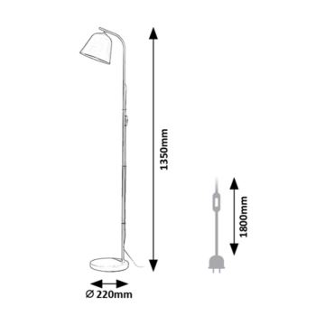 Rabalux - Golvlampa 1xE27/25W/230V