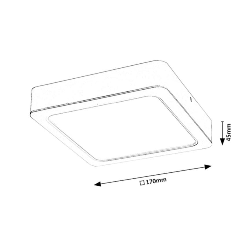 Rabalux - LED taklampa LED/18W/230V 17 cm