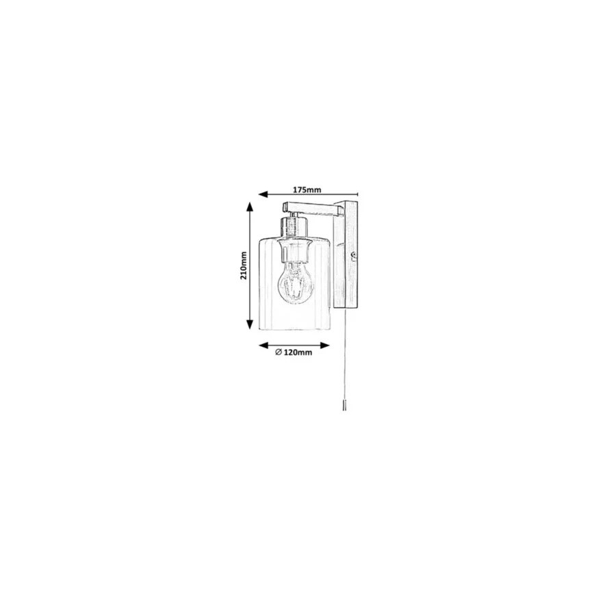 Rabalux - Vägglampa 1xE27/40W/230V