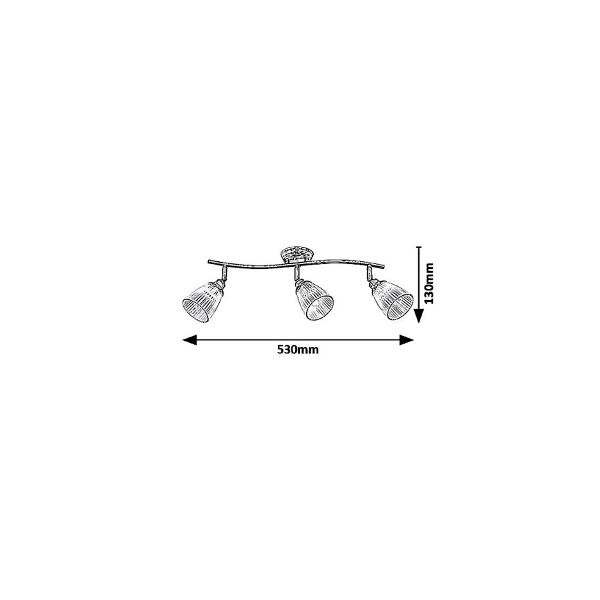 Rabalux 5017 - Spotlight MARTHA 3xE14/40W/230V