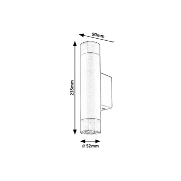 Rabalux - Vägglampa  2xGU10/5W/230V