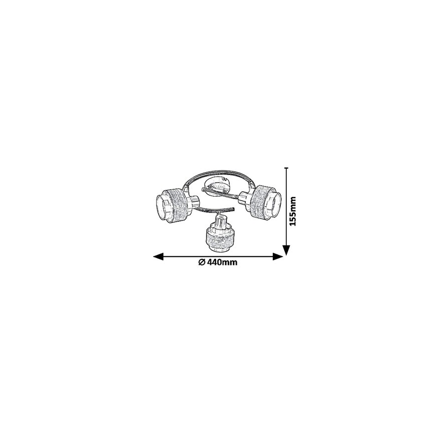 Rabalux 5381 - Spotlight BASIL 3xE14/40W/230V