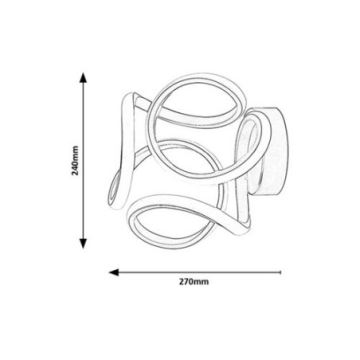 Rabalux - LED väggbelysning LED/11W/230V 3000K