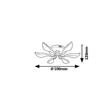 Rabalux 6000 - LED Takbelysning MAGNOLIA LED/48W/230V