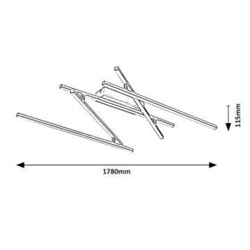 Rabalux - LED taklampa LED/40W/230V 4000K