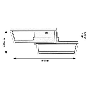 Rabalux - LED RGBW Dimbar taklampa LED/40W/230V 2700-6500K + fjärrkontroll