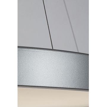 Rabalux - LED ljusreglerad ljuskrona på textilsladd LED/60W/230V silver 3000-6000K + fjärrkontroll