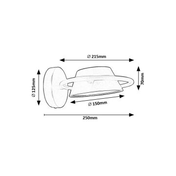 Rabalux - LED väggbelysning LED/6W/230V 3000K svart