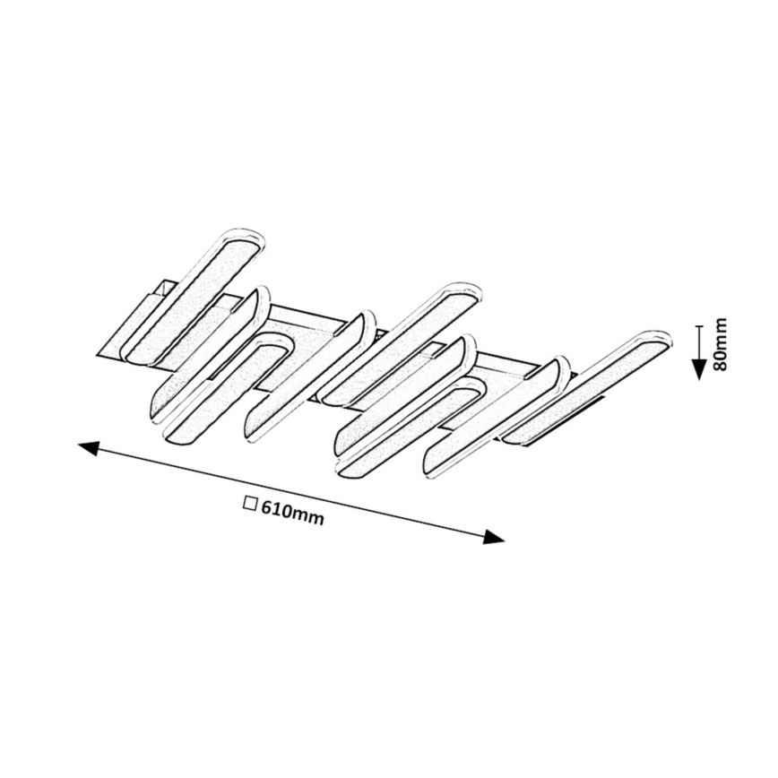 Rabalux - LED taklampa LED/46W/230V 3000/4000K