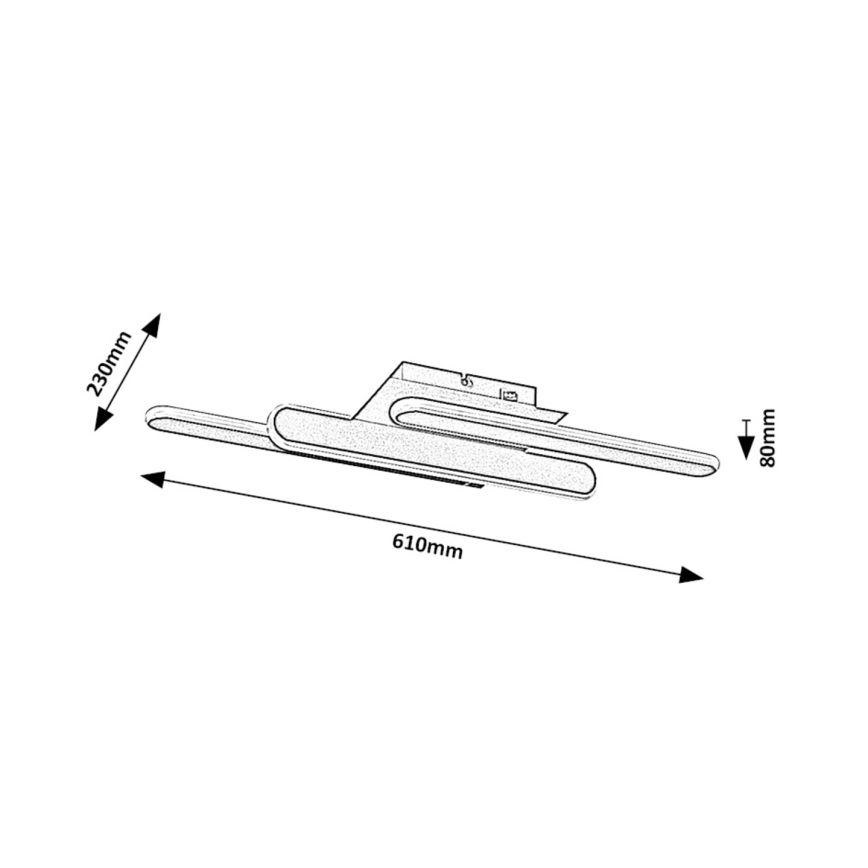 Rabalux - LED taklampa LED/18W/230V 3000/4000K