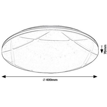 Rabalux - LED taklampa LED/24W/230V 4000K diameter 40 cm