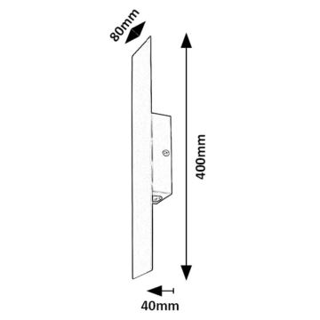 Rabalux - LED väggbelysning LED/6W/230V 3000K svart