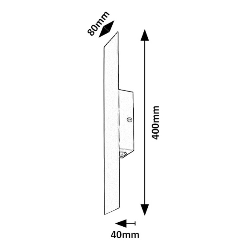 Rabalux - LED väggbelysning LED/6W/230V 3000K svart