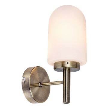 Rabalux - Vägglampa för badrum 1xE14/10W/230V IP44 brons