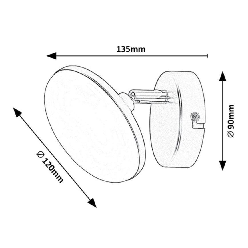 Rabalux - LED väggbelysning LED/4W/230V 3000K svart