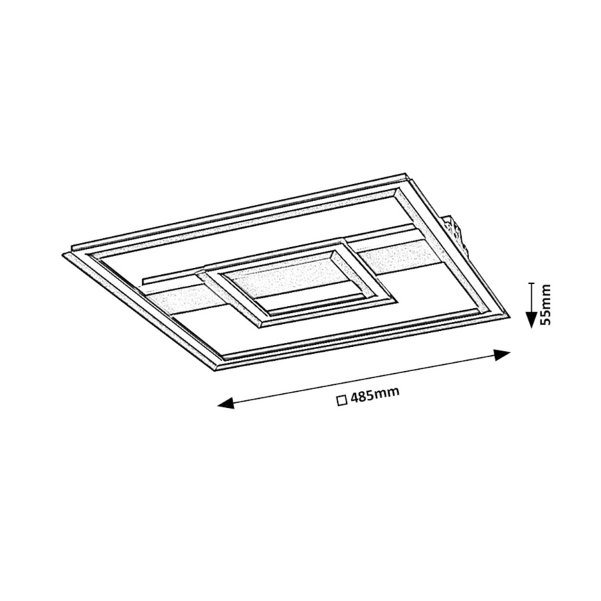 Rabalux - LED taklampa LED/48W/230V 3000K svart