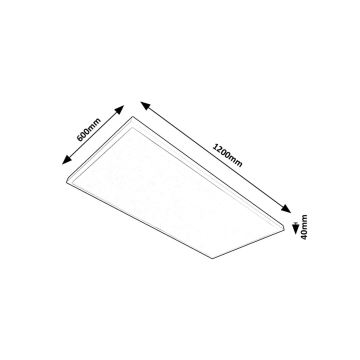 Rabalux - LED fäst panel LED/80W/230V 4000K 120x60 cm