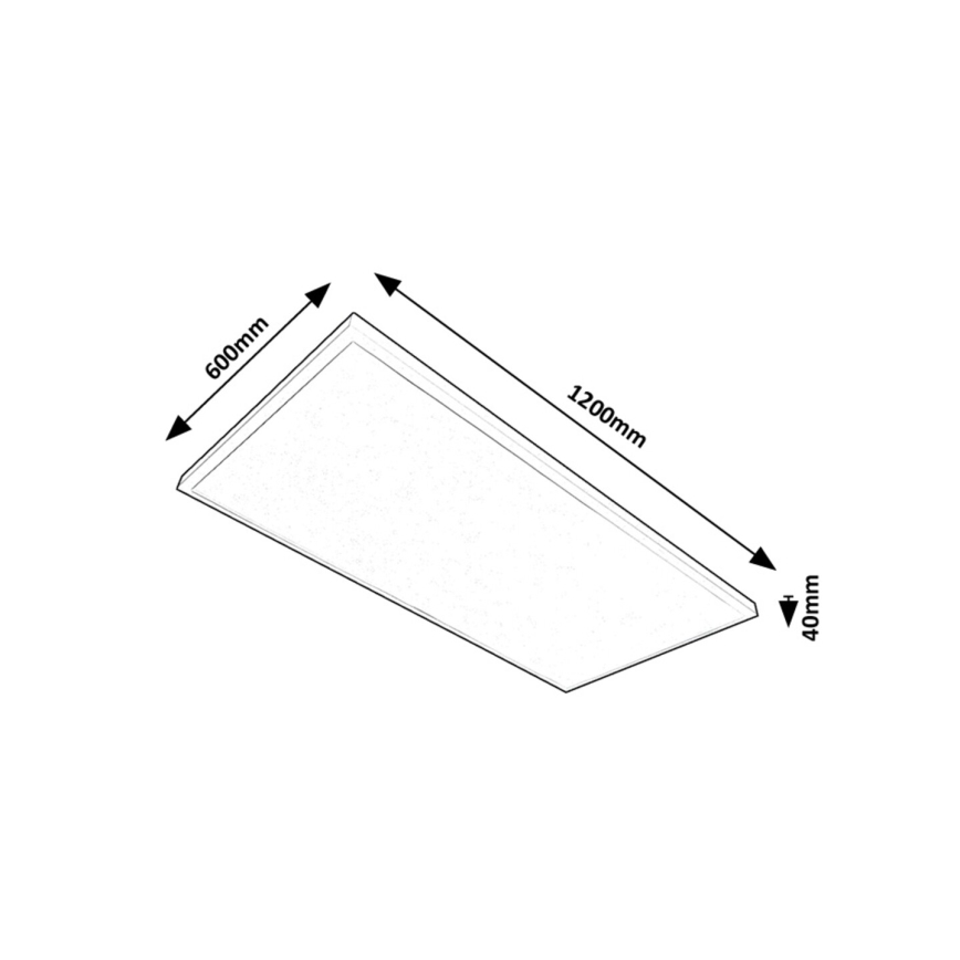 Rabalux - LED fäst panel LED/80W/230V 4000K 120x60 cm