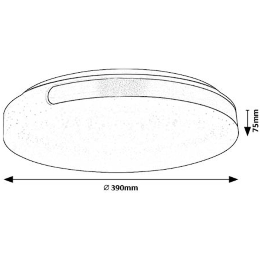 Rabalux - LED taklampa LED/24W/230V 4000K diameter 39 cm