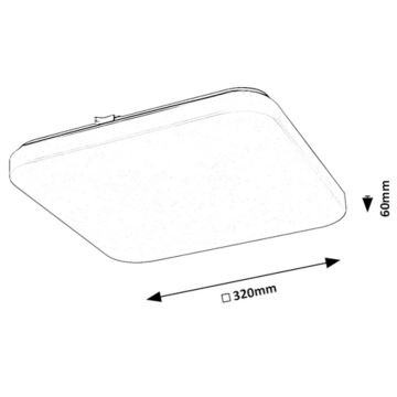 Rabalux - LED taklampa LED/18W/230V 3000K 32x32 cm