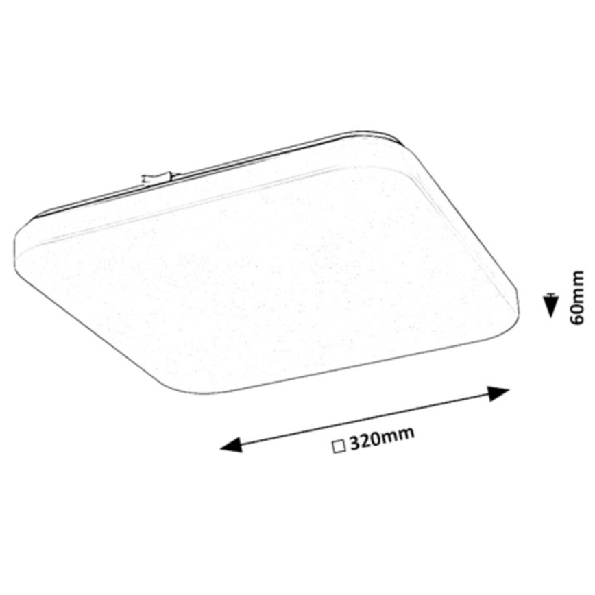 Rabalux - LED taklampa LED/18W/230V 3000K 32x32 cm