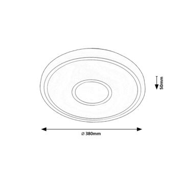 Rabalux - LED taklampa LED/25W/230V 3000K