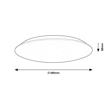 Rabalux - LED taklampa LED/45W/230V 4000K 48 cm