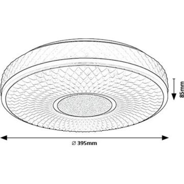 Rabalux - LED taklampa LED/24W/230V 4000K diameter 39 cm