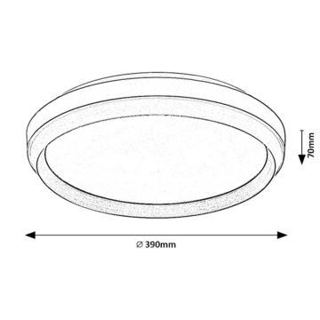 Rabalux - LED taklampa LED/24W/230V 3000K