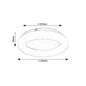 Rabalux - LED taklampa LED/24W/230V 4000K diameter 33 cm vit