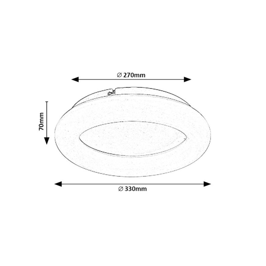 Rabalux - LED taklampa LED/24W/230V 4000K diameter 33 cm vit