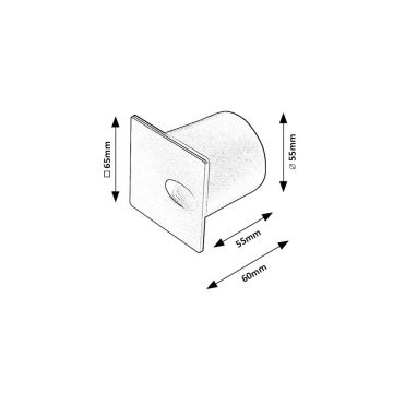 Rabalux - LED trappbelysning för utomhusbruk LED/3W/230V IP54 3000K svart