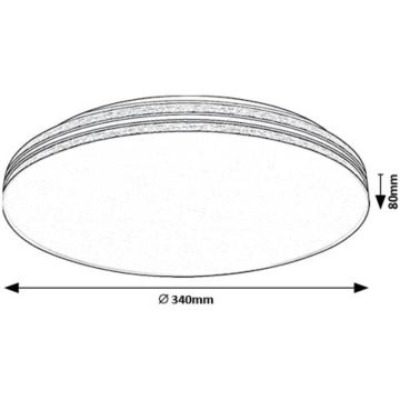 Rabalux - LED taklampa LED/18W/230V 4000K diameter 34 cm