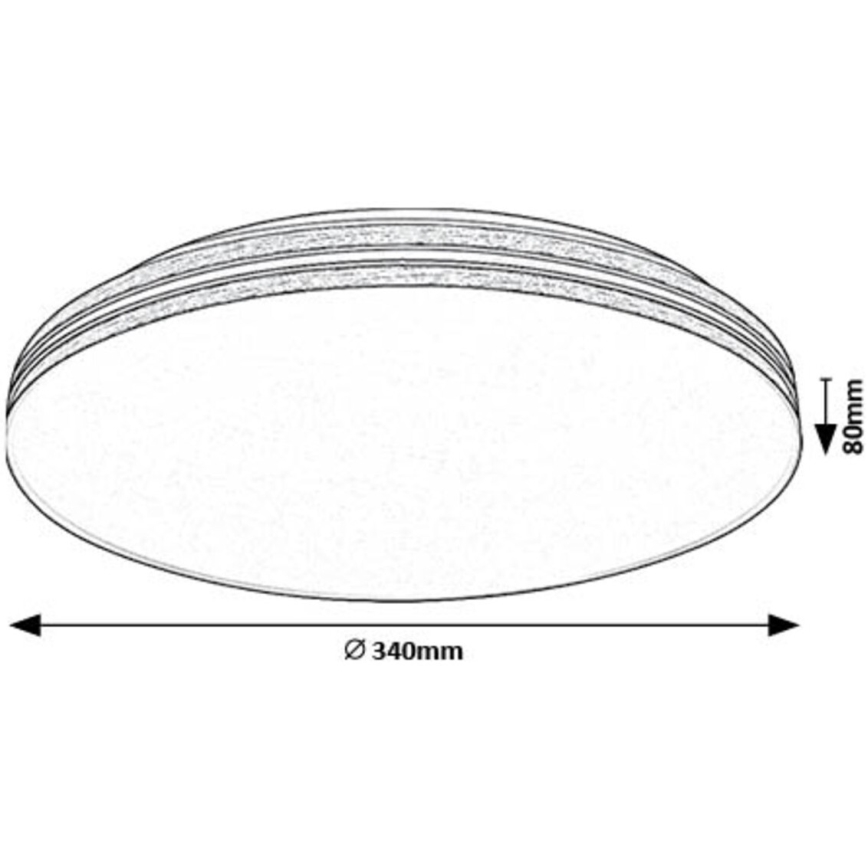 Rabalux - LED taklampa LED/18W/230V 4000K diameter 34 cm