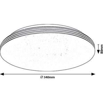 Rabalux - LED taklampa LED/18W/230V 4000K diameter 34 cm