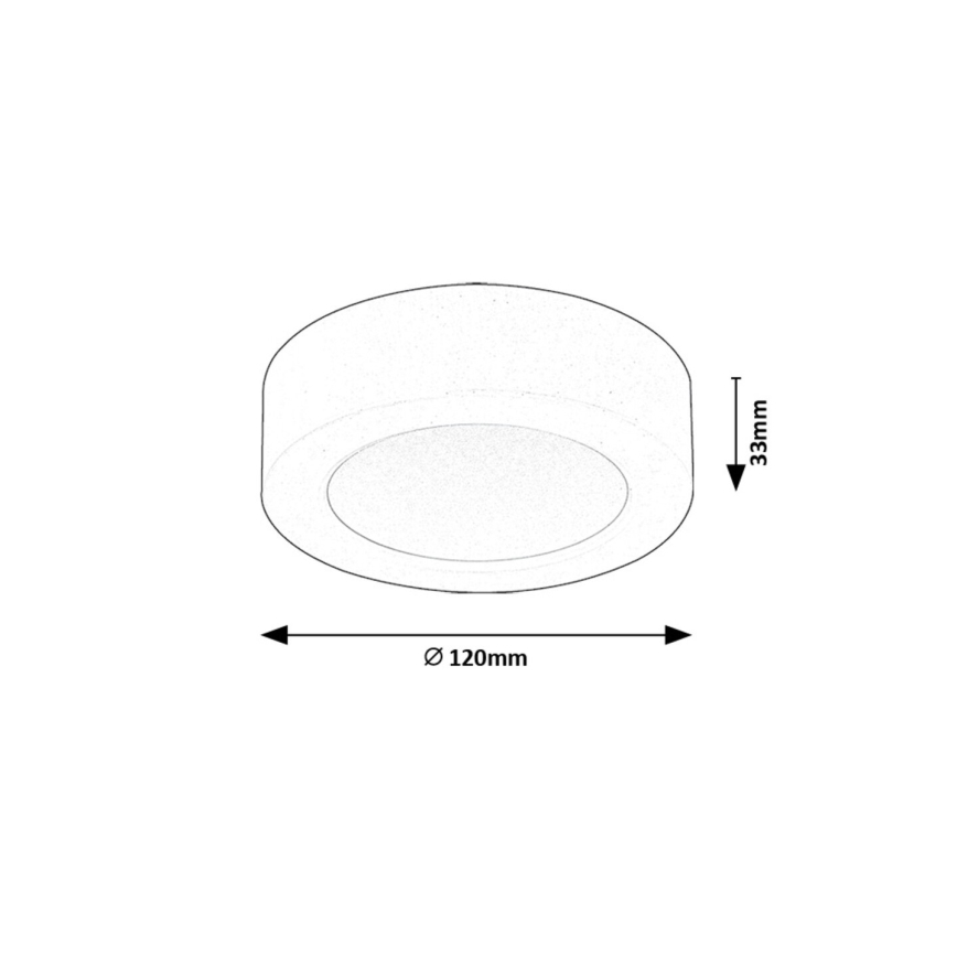 Rabalux - LED taklampa LED/7W/230V 4000K diameter 12 cm vit