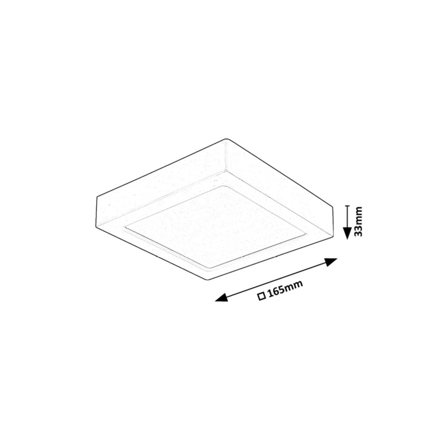 Rabalux - LED taklampa LED/15W/230V 4000K 16x16 cm vit