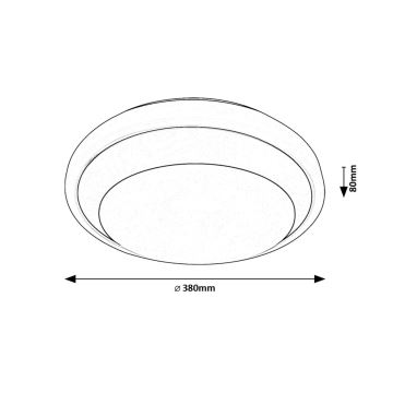 Rabalux - LED taklampa LED/24W/230V 4000K