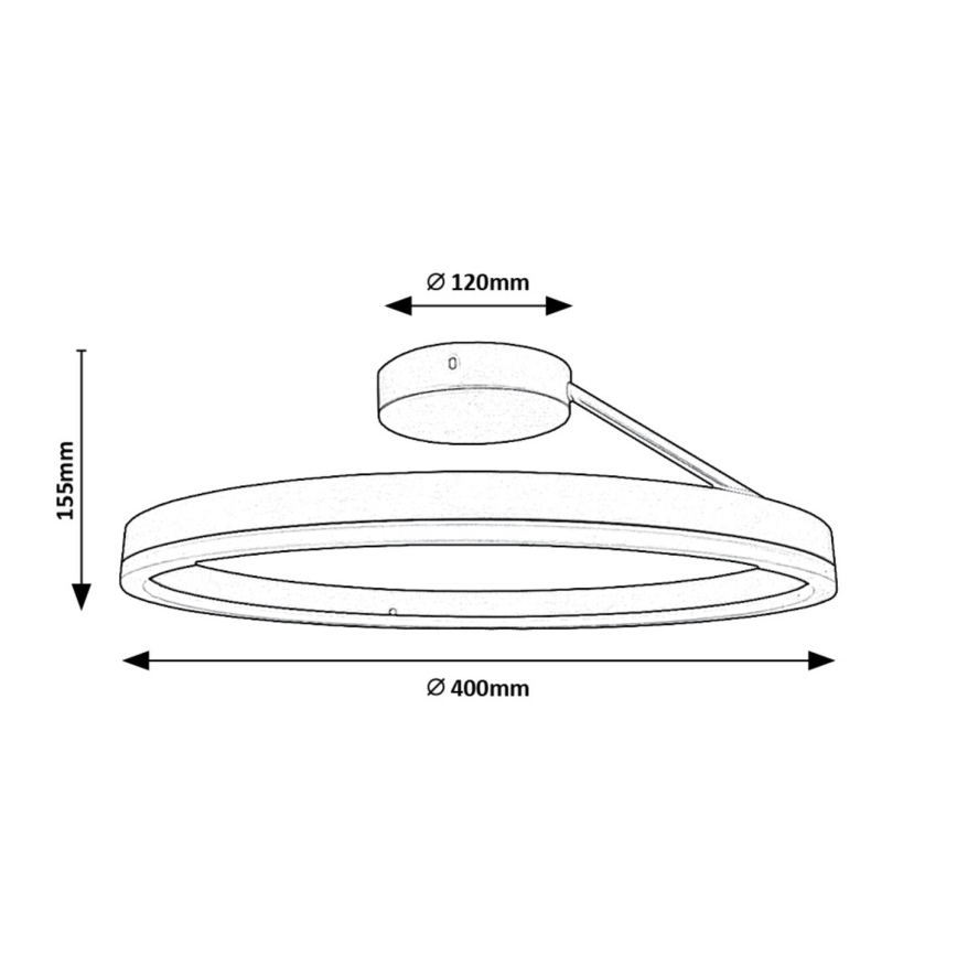 Rabalux - LED taklampa LED/24W/230V 3000/4000/6500K