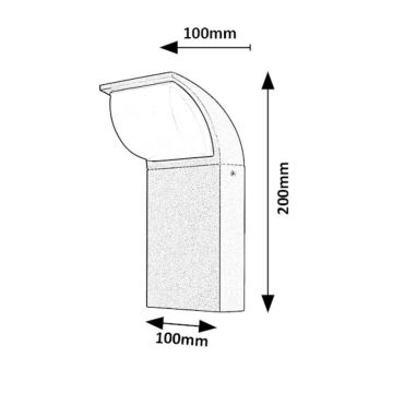 Rabalux - LED vägglampa för utomhusbruk LED/9W/230V IP65